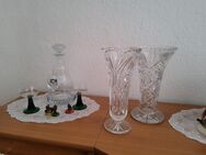 verkaufe Kristallvasen, dekorative Kristallschalen, blaues in der Manufaktur hergestelltes Glas, Sammeltassen, u. anderes Geschirr - Magdeburg