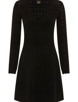 BOSS ORANGE A-Linien-Kleid Figoli Premium Damenmode mit V-Ausschnitt