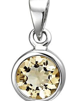 JOBO Kettenanhänger Anhänger mit Citrin, 925 Silber