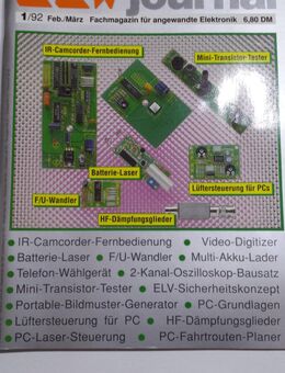 ELV-Journal, Elektronikzeitschrift mit Platinenfolien,Jahrgang 1992 - Gütersloh