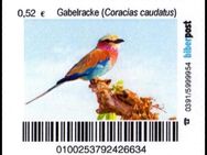 Biberpost: "Vögel: Gabelracke", Satz, postfrisch - Brandenburg (Havel)