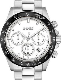 BOSS Chronograph HERO 1514130, Quarzuhr, Herrenuhr, Armbanduhr, Stoppfunktion, Edelstahlarmband