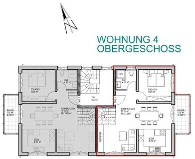 Energieeffiziente 4-Zimmer Maisonettewohnung mit Balkon