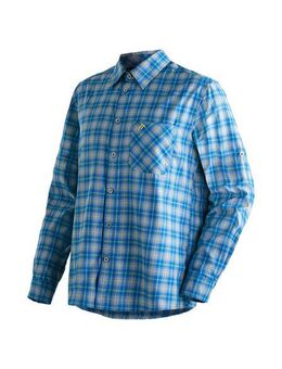 Maier Sports Funktionshemd Claas Herren Hemd, langarm Karohemd für Outdoor und Freizeit