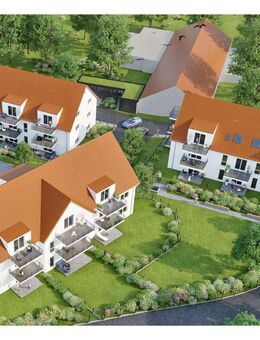 Neubau 2 Zimmer OG Wohnung mit Balkon, Keller und Tiefgarage - Schmiechen