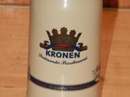Kronen Bierkrug Steinzeug Steingut Keramik 1,0 L neuwertig - Borken
