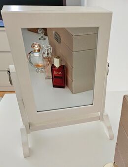 Schmuckschrank mit Spiegel, weiß 28.5x23x15 cm - Gevelsberg