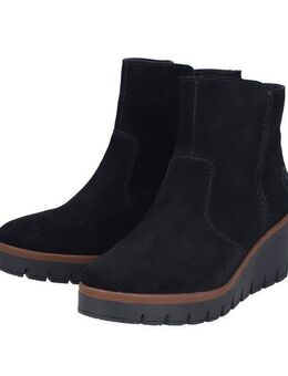 Rieker Winterstiefelette, Keilboots, Basic-Stiefelette mit Innenreißverschluss, schmale Form