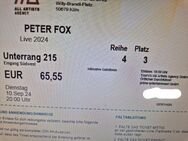 1x Peter Fox Köln Konzert 10.9 Lanxess Arena Unterrang Sitzplatz - Köln Zentrum