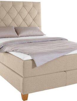 Home affaire Boxspringbett Harmones hoch, in 3 Breiten, Härtegrad auch im Mix mit je 1 Matratze in H2 und H3