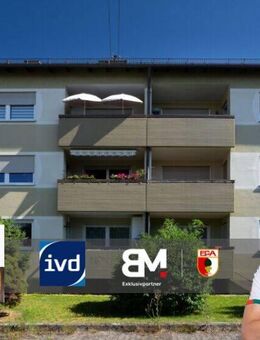 Top-gepflegte 3-Zimmer-Wohnung mit Balkon & Einzelgarage, ruhige Wohnlage -vermietet- - Gersthofen