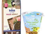 bosch Kombi-Paket: 15 kg HPC Trockenfutter + 3 x 200 g Fruitees (semi-moist) - Maxi Adult 15 kg + Fruitees Geflügel & Apfel 3 x 200 g