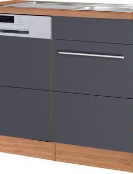 KOCHSTATION Spülenschrank KS-Wien Breite 110 cm, inkl. Möbelfront für teilintegrierbaren Geschirrspüler