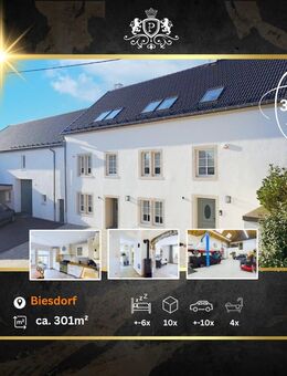 Luxus-Sanierung | Traum für Autoliebhaber | Riesige Garage & Podest | Zwei Wohneinheiten | Teilweise klimatisiert! - Biesdorf