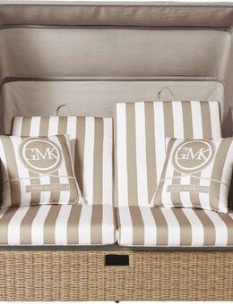 Guido Maria Kretschmer Home&Living Loungesofa Norderney, Set 8 Teile, ausziehbares Sofa, mit klappbarem Dach, Strandkorb, inkl. Zierkissen