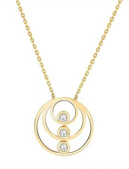 Fascination by Ellen K. Kette mit Anhänger 375 Gelbgold Zirkonia