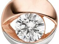 JOBO Runder Anhänger, rund 333 Roségold bicolor mit Zirkonia