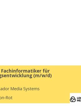 Ausbildung Fachinformatiker für Anwendungsentwicklung (m/w/d) - Sankt Leon-Rot