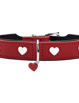 HUNTER Halsband Love, rot - Größe 50: 35 - 43 cm Halsumfang