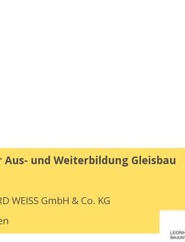 Fachtrainer Aus- und Weiterbildung Gleisbau (m/w/d) - Göppingen