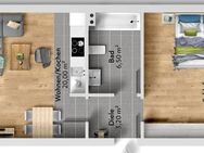 2 helle Zimmer, Dachterrasse und Garage ETW in Köln-Urbach! - Köln