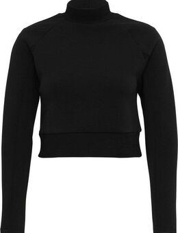 URBAN CLASSICS Sweatshirt Urban Classics Damen Ladies Interlock Short Turtleneck Crew (1-tlg)
