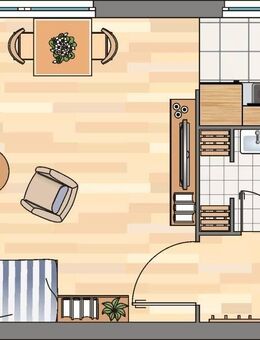 Demnächst frei! 1-Zimmer-Wohnung in Flensburg Weiche - Flensburg