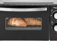 bestron Minibackofen AOV9 kompaktes Gerät, 800 Watt, Schwarz