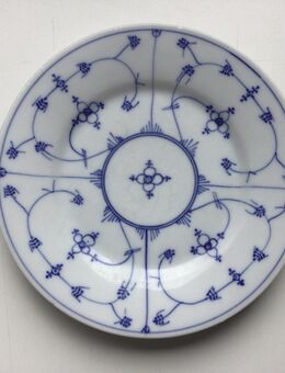 Bavaria Teller Kuchenteller Porzellan Vintage Weiß/Blau - Fulda