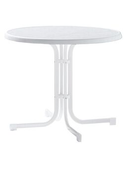 Sieger Gartentisch Rund Ø 86 cm Balkontisch Terrassentisch weiss - Birkenfeld (Baden-Württemberg)