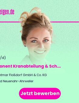 Disponent (m/w/d) Kranabteilung & Schwerlastabteilung - Bad Neuenahr-Ahrweiler