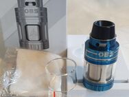 OBS Engine Nano Single RTA. BLAU. PREIS: FP: 22€. Selbstwickler, RTA, Verdampfer, Tank für Akkuträger, E-Zigarette, Vape, Dampfe. - Bühlertal