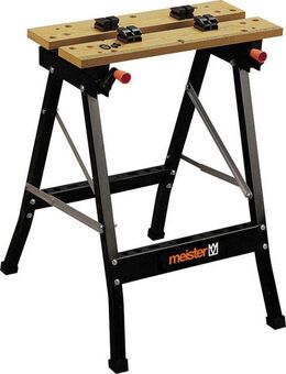 meister Werkbank Arbeitstisch / 9079100, Werk- und Spanntisch, 150kg Tragkraft, Skala & Winkelangaben, klappbar