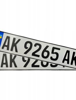 Autokennzeichen KFZ Kennzeichen für Sammler oder Showzwecke original geprägt Ukraine Set 5673 - Wuppertal