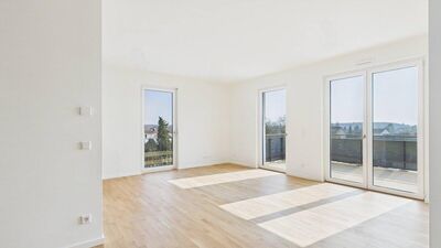 Traumhafte 4-Zimmer-Neubauwohnung in Porz: Barrierefrei, familienfreundlich und mit Feldblick!