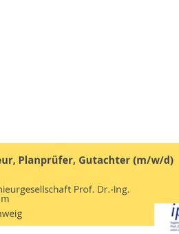 Prüfingenieur, Planprüfer, Gutachter (m/w/d) - Braunschweig