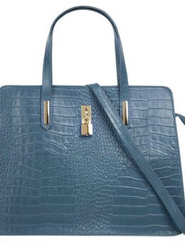 Cluty Henkeltasche, echt Leder, Made in Italy