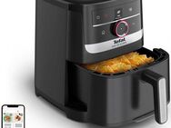 Tefal Heißluftfritteuse EY5728 Easy Fry Smart & Silence, 1670 W, extrem leise, Smart-Assist-System, 40°C bis 220°C, Edelstahl, 5,0l