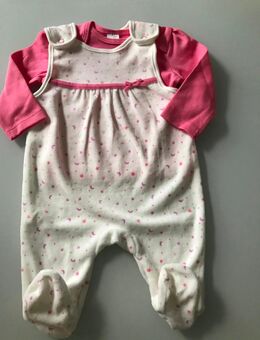 Baby Babies Kinder Babygirl Mädchen 2-teilig Set Strampler Body Bluse Langarm Longsleeve Pink Gr. 56 C&A - Albstadt