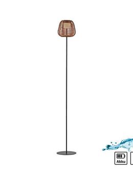 JUST LIGHT Stehlampe ASKIA, Dimmfunktion, LED fest integriert, Warmweiß, Akkuleuchte
