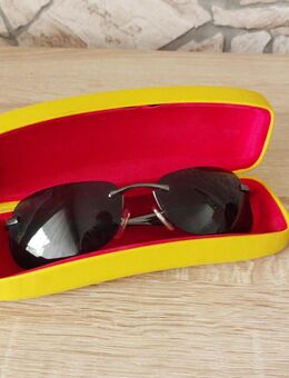 RAY BAN Brillenetui - Hartschalen Etui - Brillenbox "gelb/rot" f. Sonnenbrille - Andernach