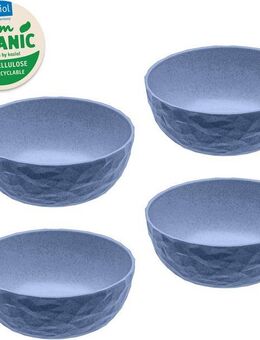 KOZIOL Schüssel CLUB, Schale 700 ml 4er-Set, Kunststoff, (Set, 4-tlg), spülmaschinen- und mikrowellengeeignet, melaminfrei, Made in Germany