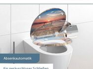 Schütte WC-Sitz SUNSET SKY, bruchsicher und kratzfest, Absenkautomatik, Standardmaß