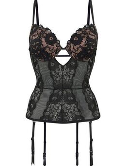 JETTE Corsage mit Push-up-Kissen und abnehmbare Strapse, sexy Dessous, Reizwäsche