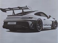PORSCHE 992 GT3 Druck Poster Leinwand Stoff 30x21cm ungebraucht - Zwickau