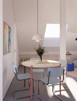 WE37 All-inclusive-Miete: exklusiver vollmöblierter Neubau, 2-Zimmer Penthouse mit Einbauküche und zwei Balkonen - Aachen