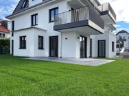 NEUBAU:Elegante, barrierefreie 3-Zimmer-Wohnung mit direktem Zugang zum Hobbyraum und großzügigen Südwest-Garten, absolut ruhig - München