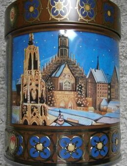 Runde Sammel Keksdose mit Motiv (776) - Hamburg