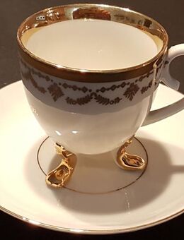 Tasse mit Untertasse "Dem braven Sohne" von 1920 - Essen