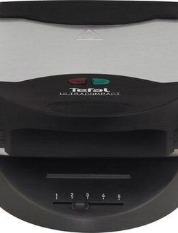Tefal Waffeleisen WM311D, 1200 W, 2 Herzwaffeln gleichzeitig, stufenloser Temperatur für Wunsch-Bräunung